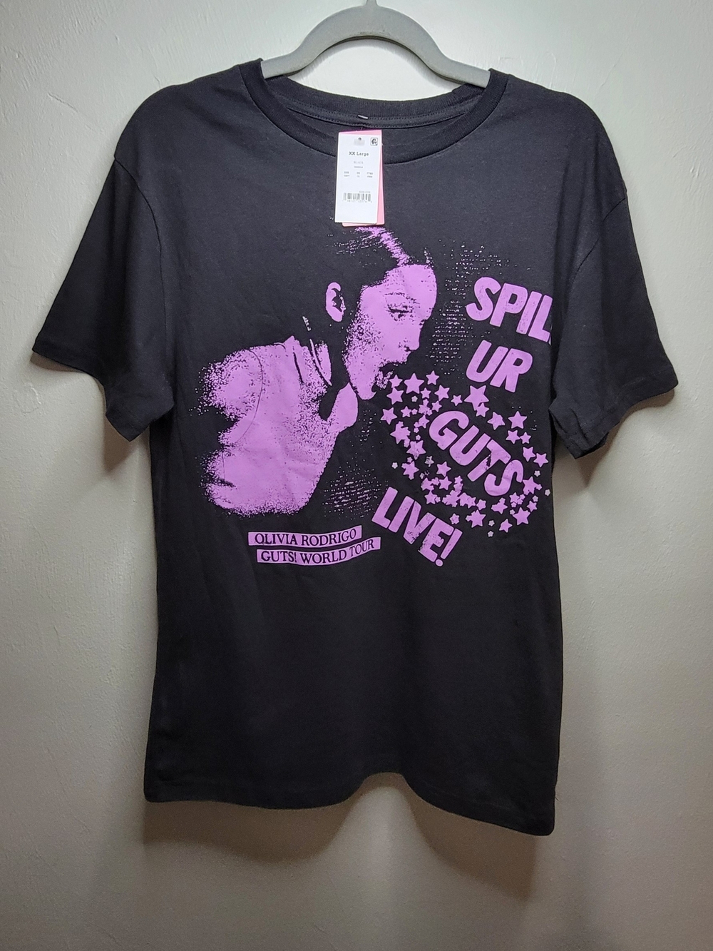 Official Olivia Rodrigo Guts! World Tour Shirt - New With Tags - Size Small/YXXL